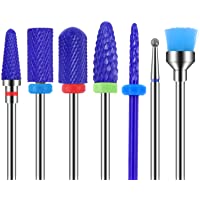 MAQUITA-Juego de 7 brocas de cerámica para uñas- profesional- para quitar gel- acrílico- cutícula- diamante- 3-32…
